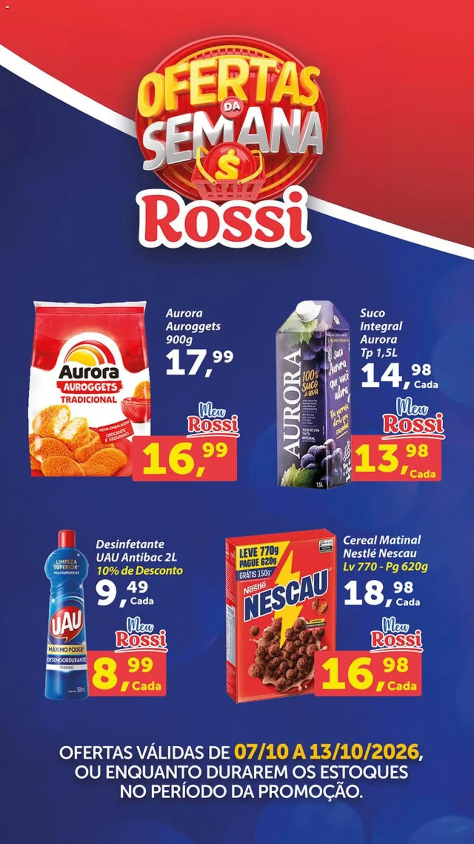 Rossi Supermercados - Ofertas da semana - página 1- válido a partir de 07/10/2026
