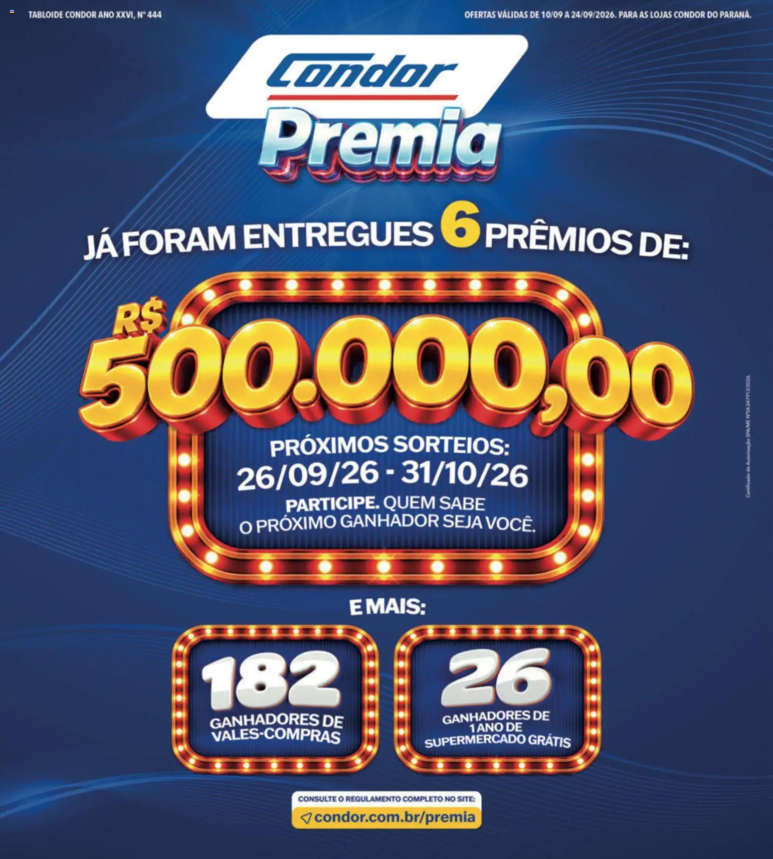 Supermercados Condor - Ofertas da semana - página 1- válido a partir de 10/09/2026
