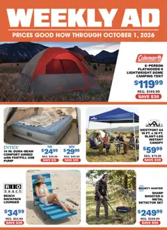 Preview Big 5 Sporting Goods Weekly Ad valid from 09/18/2026