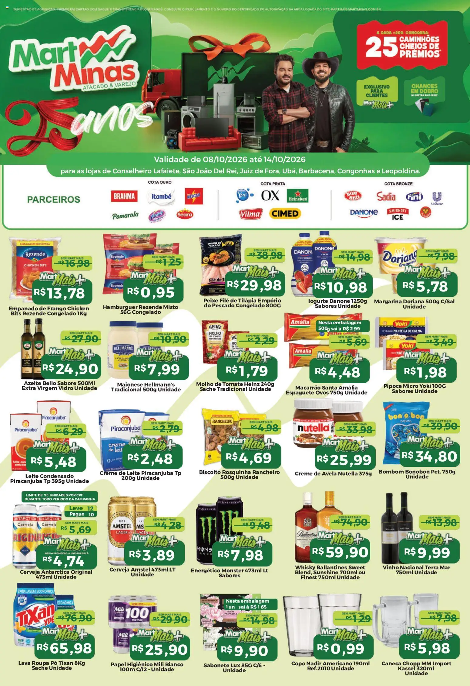 Mart Minas ofertas - página 1- válido a partir de 08/10/2026

