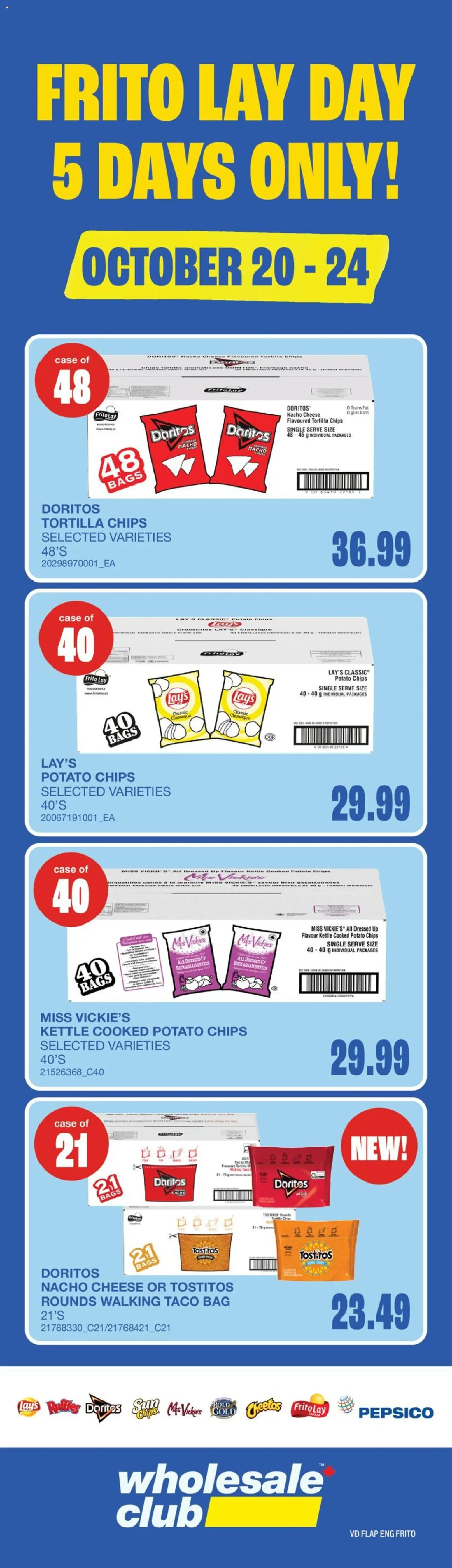 Wholesale Club weekly flyer / circulaire - page 1- valid from Oct 22, 2026