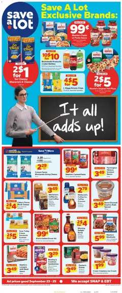 Preview Save a Lot Weekly Ad valid from 09/23/2026