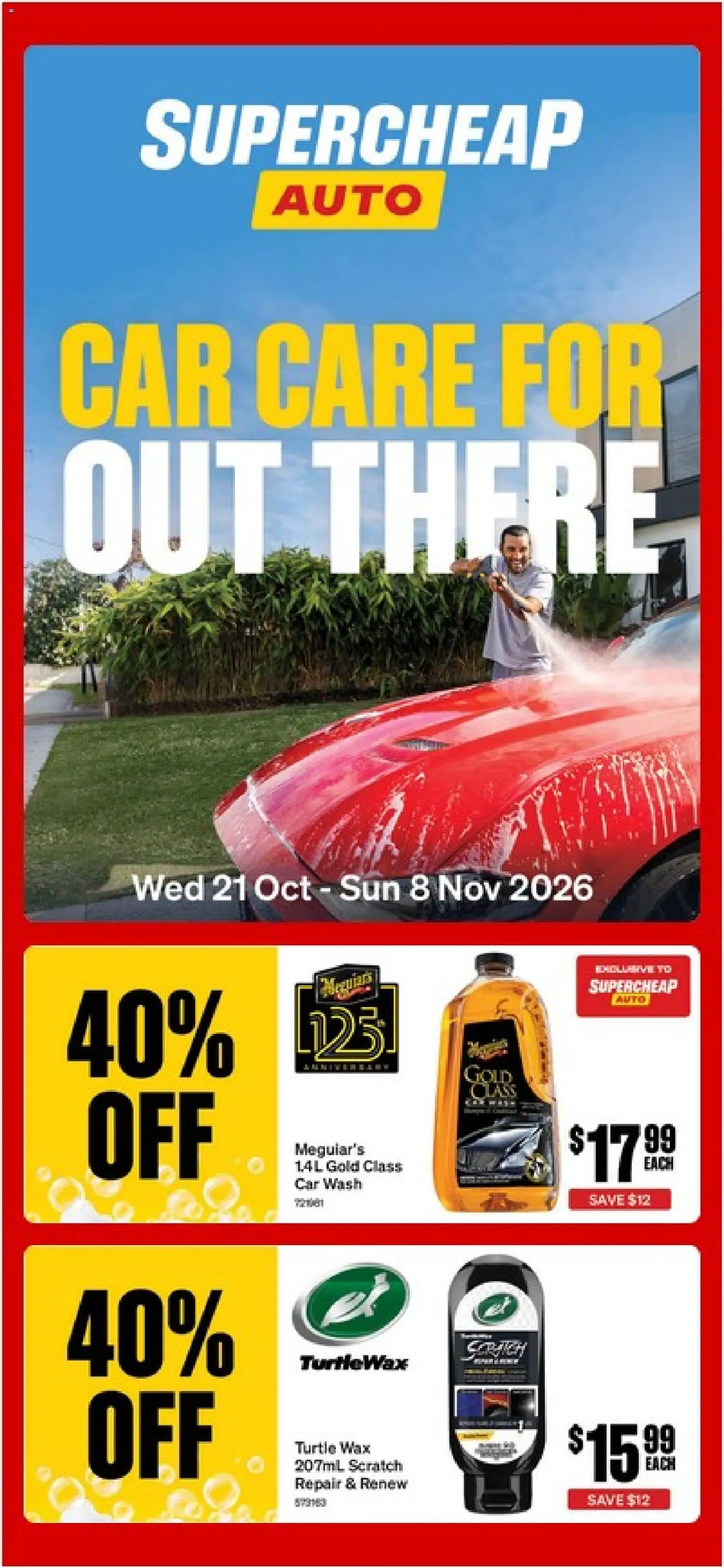 Supercheap Auto catalogue - page 1- valid from 21/10/2026