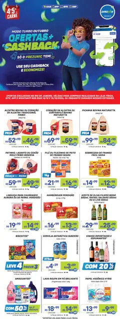 Pré-visualização Prezunic ofertas válida a partir de 14/10/2026