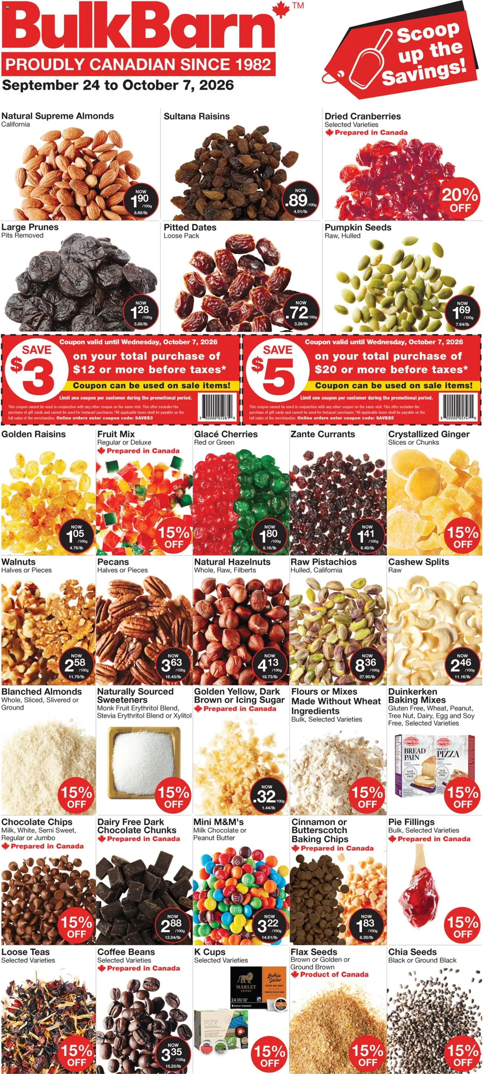 Bulk Barn weekly flyer / circulaire - page 1- valid from Sep 24, 2026