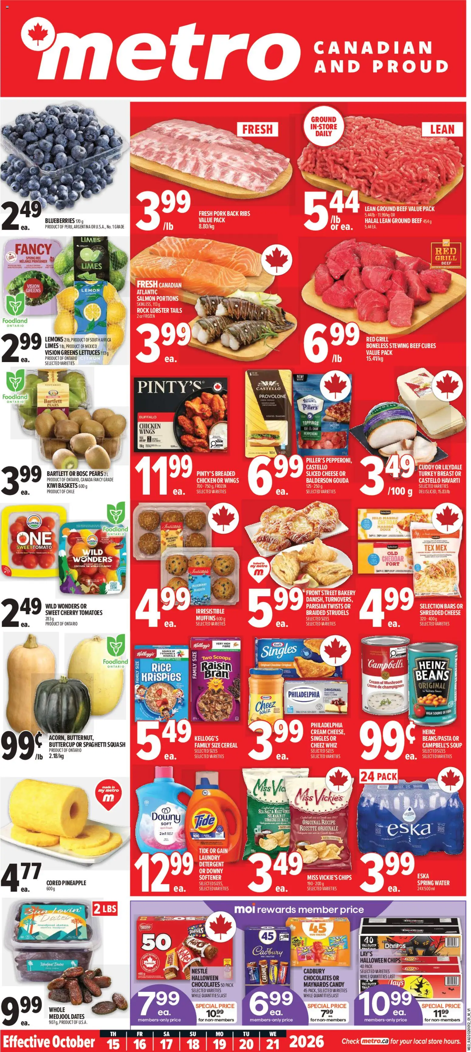 Metro weekly flyer / circulaire - page 1- valid from Oct 15, 2026