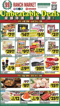 Preview 99 Ranch Market Weekly Ad valid from 09/25/2026