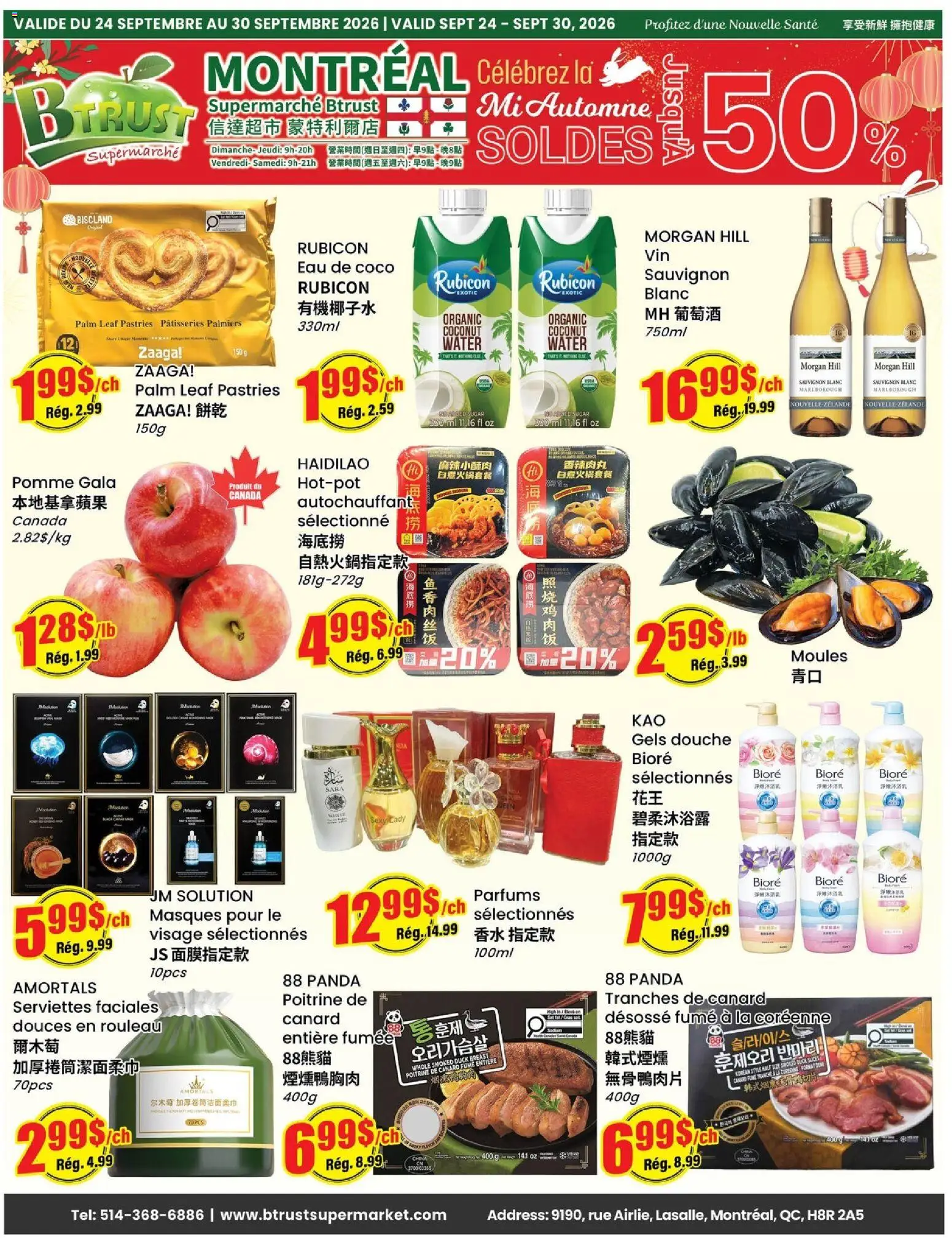 Btrust Supermarket weekly flyer / circulaire - page 1- valid from Sep 24, 2026