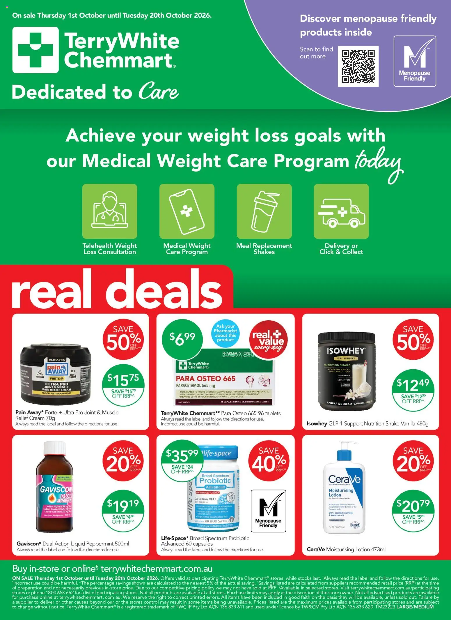 Terry White catalogue - page 1- valid from 01/10/2026