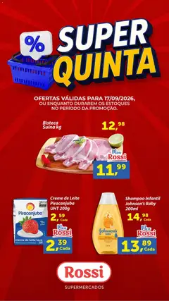 Pré-visualização Rossi Supermercados ofertas do Dia válida a partir de 17/09/2026