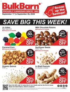 Preview Bulk Barn weekly flyer / circulaire valid from Sep 17, 2026