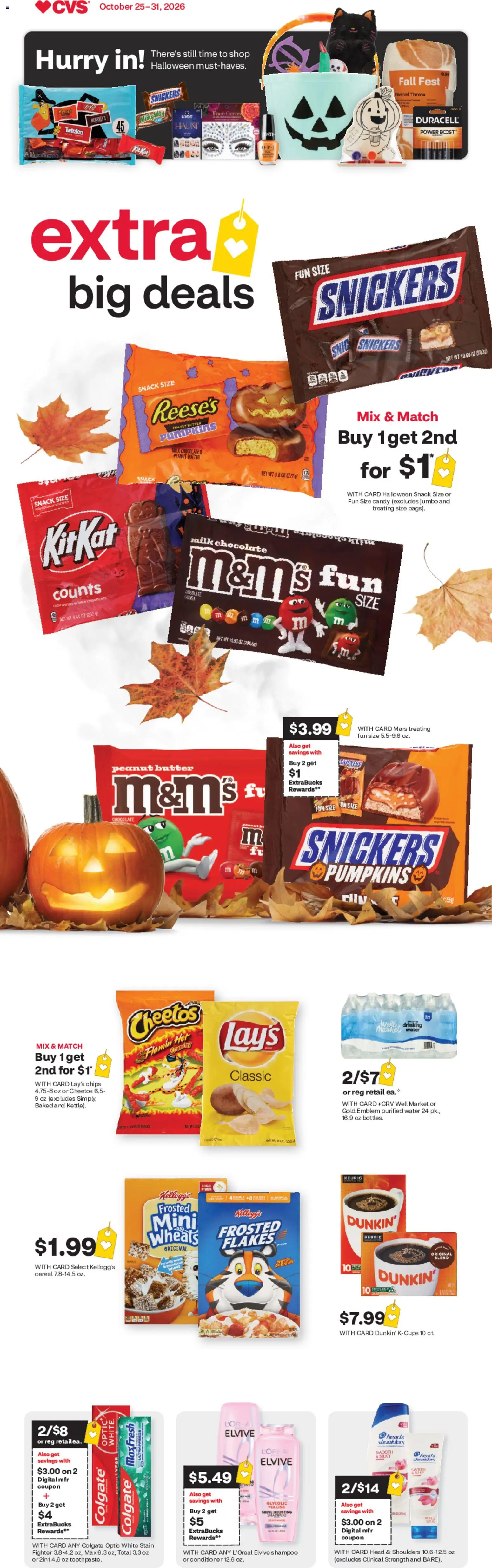 CVS Pharmacy Weekly Ad - page 1- valid from 10/25/2026