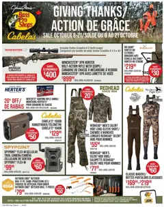 Preview Cabelas weekly flyer / circulaire valid from Oct 8, 2026