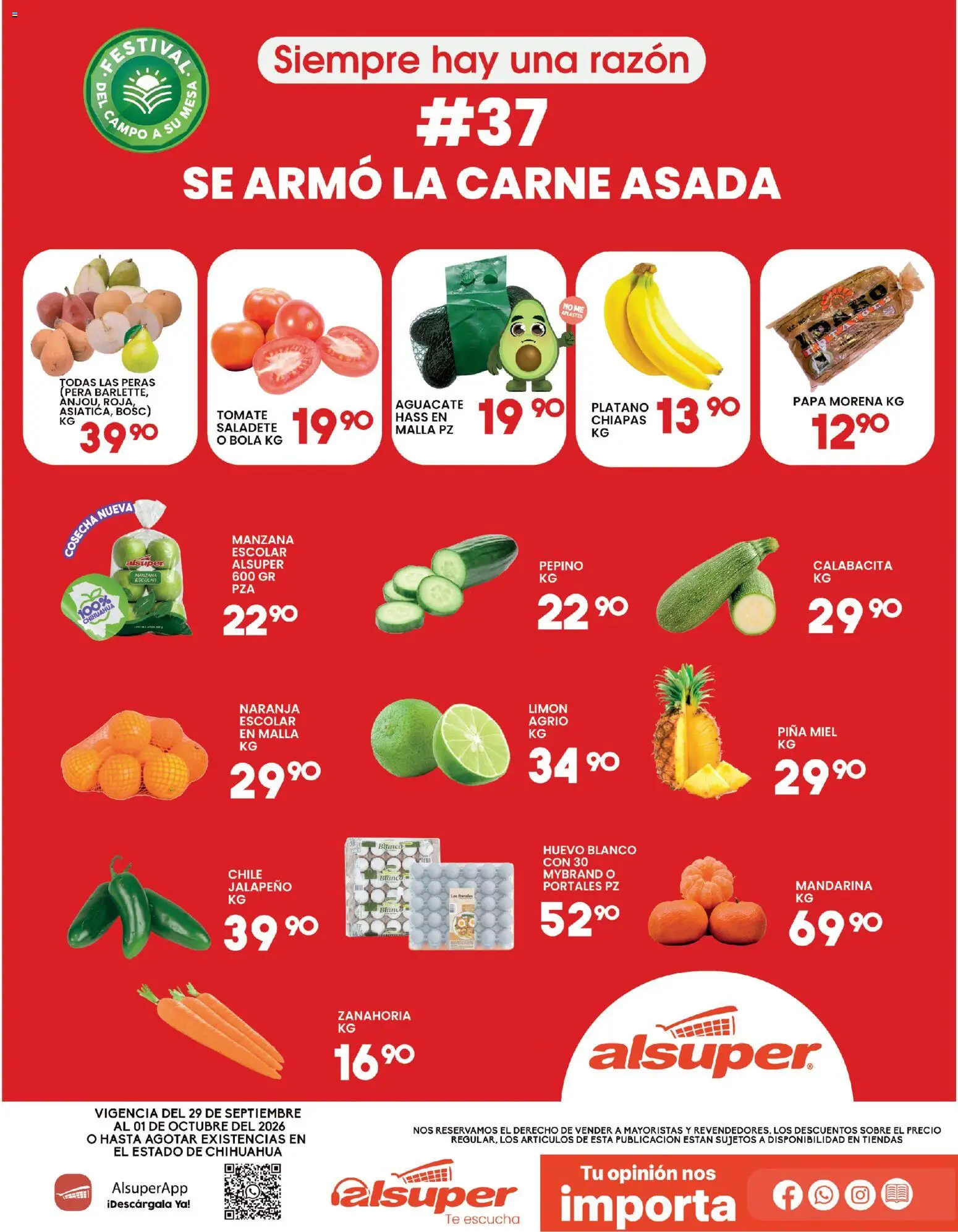 Alsuper folleto - página 1- válido desde 29/09/2026