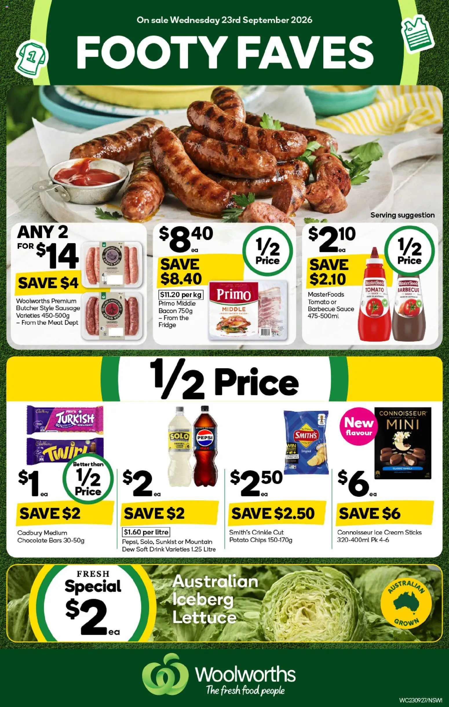 Woolworths catalogue - page 1- valid from 23/09/2026