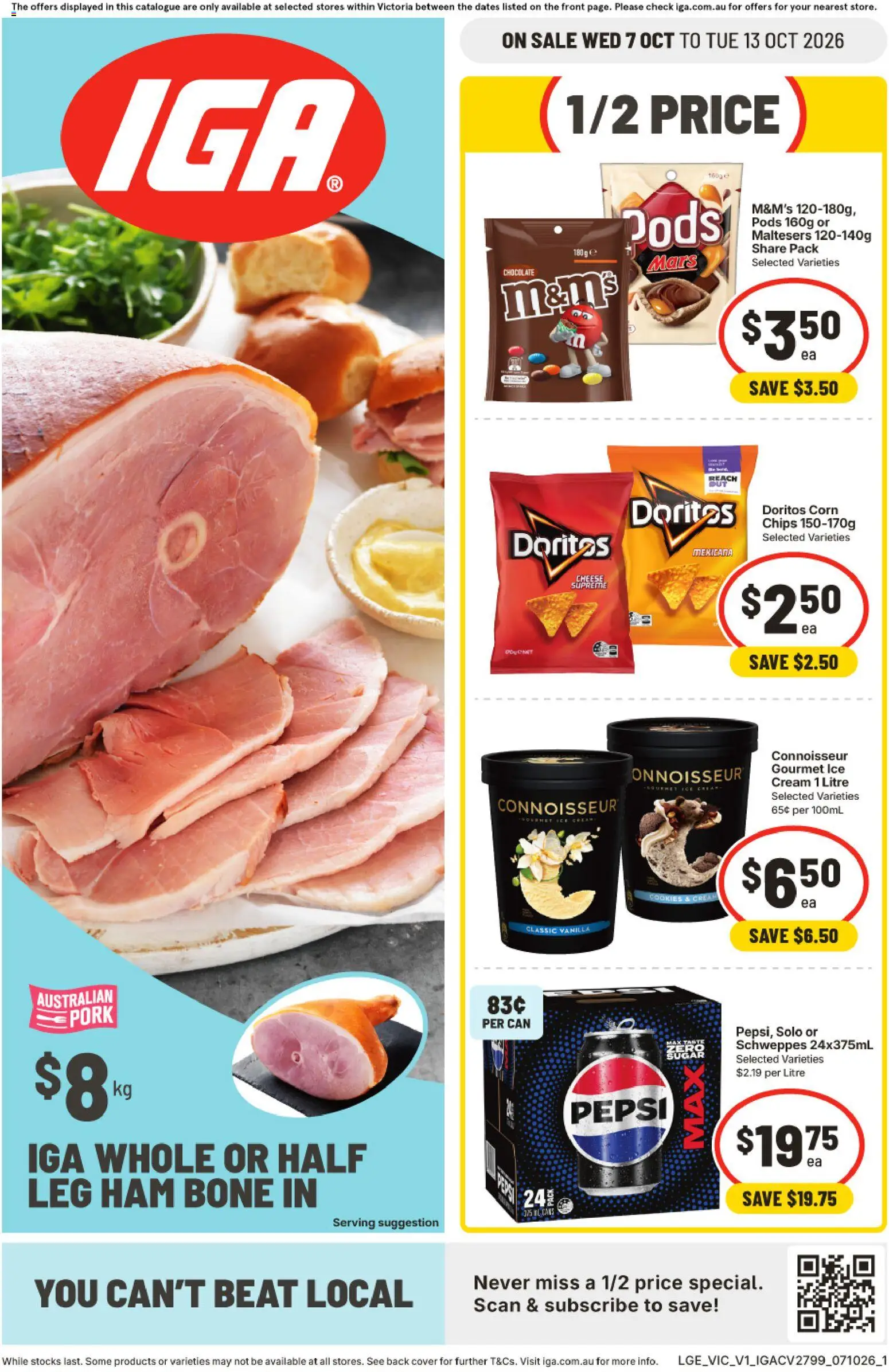 IGA catalogue - page 1- valid from 07/10/2026