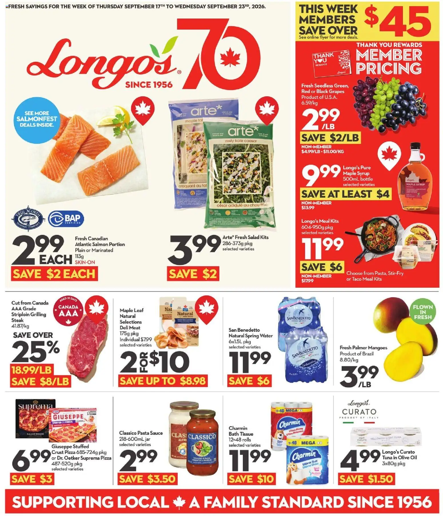Longo's weekly flyer / circulaire - page 1- valid from Sep 17, 2026