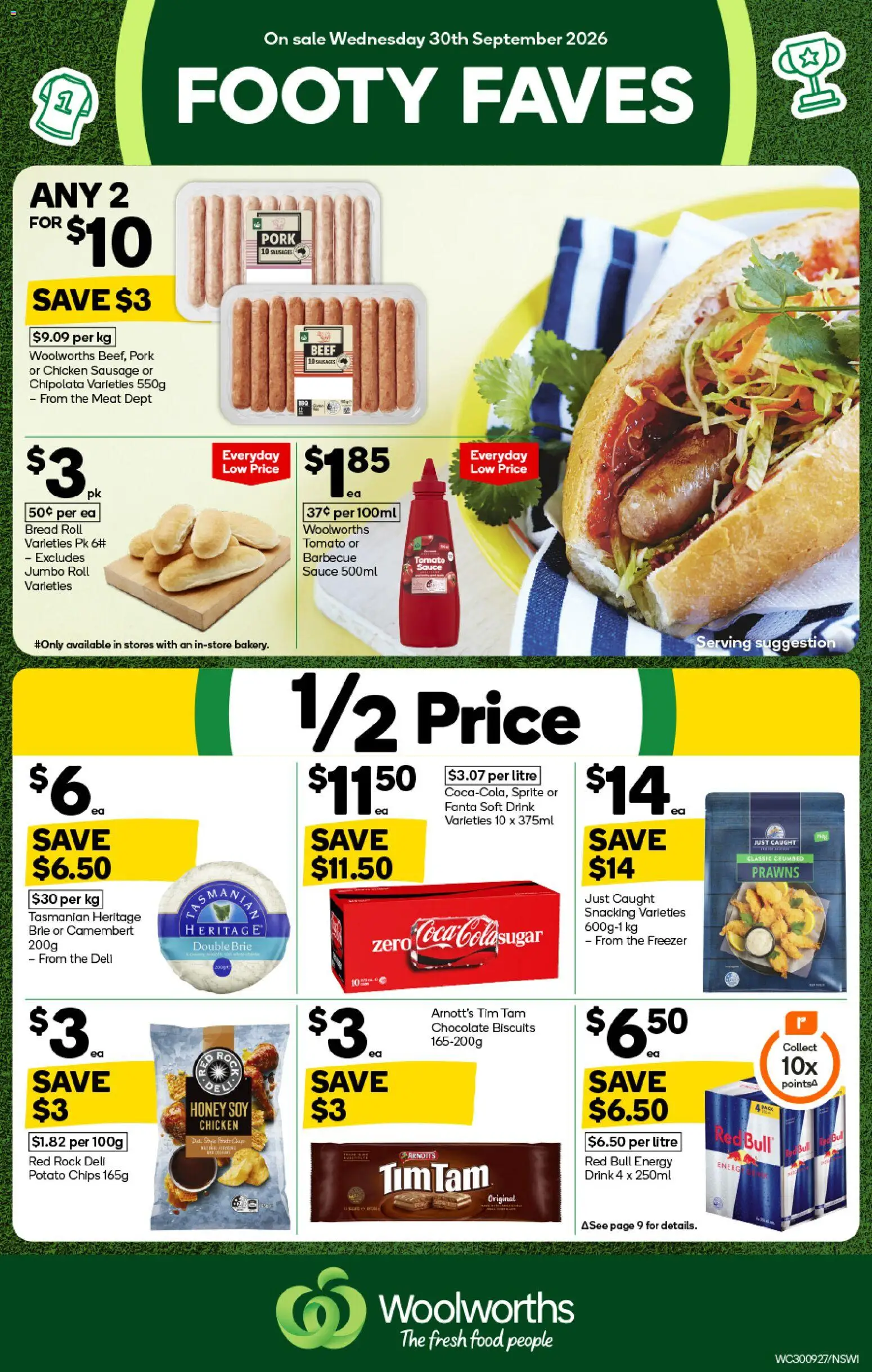 Woolworths catalogue - page 1- valid from 30/09/2026