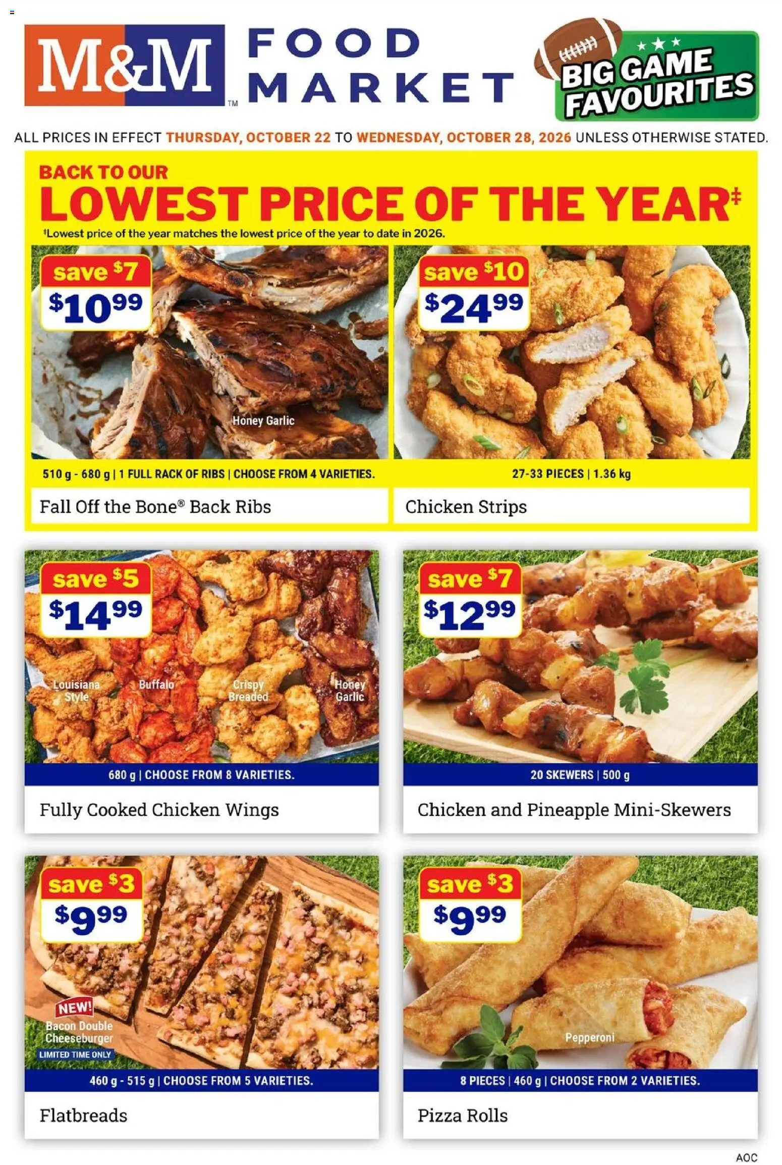 M&M Food Market weekly flyer / circulaire - page 1- valid from Oct 22, 2026