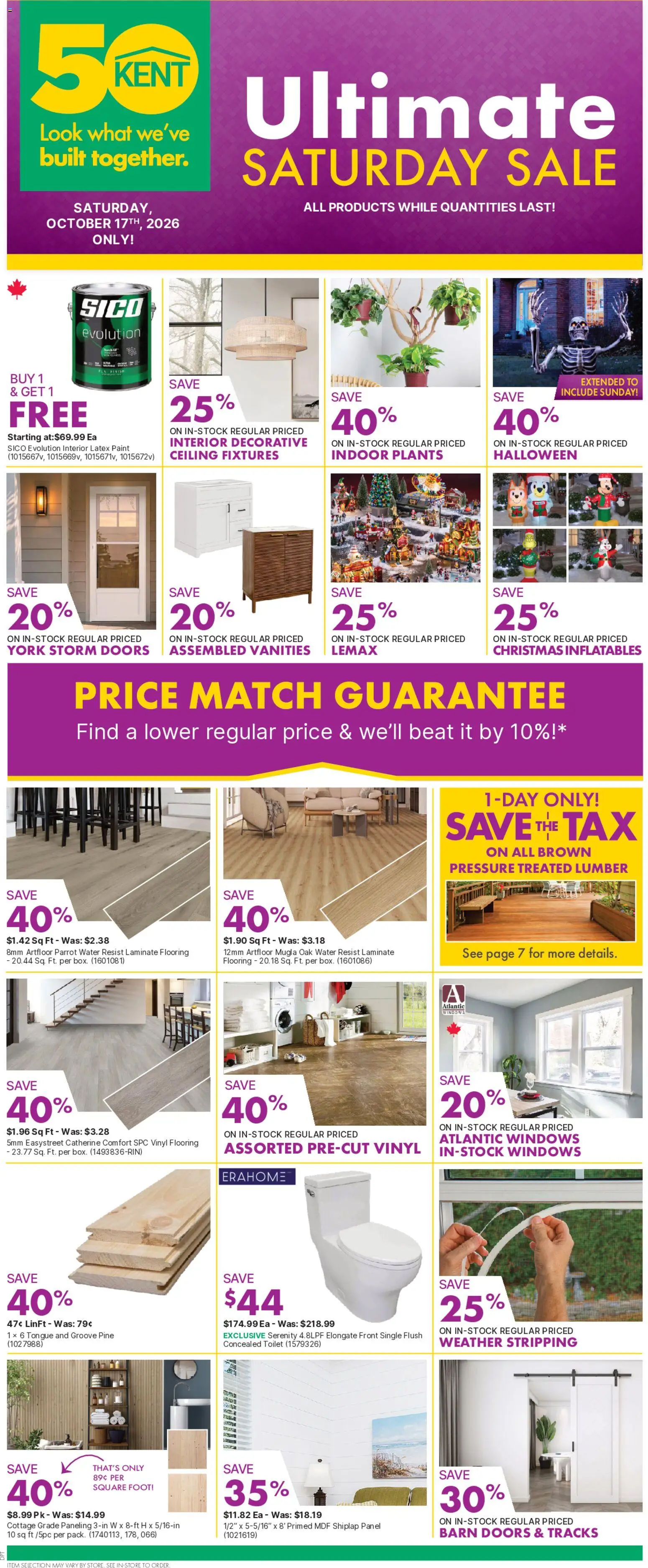 Kent weekly flyer / circulaire - page 1- valid from Oct 15, 2026