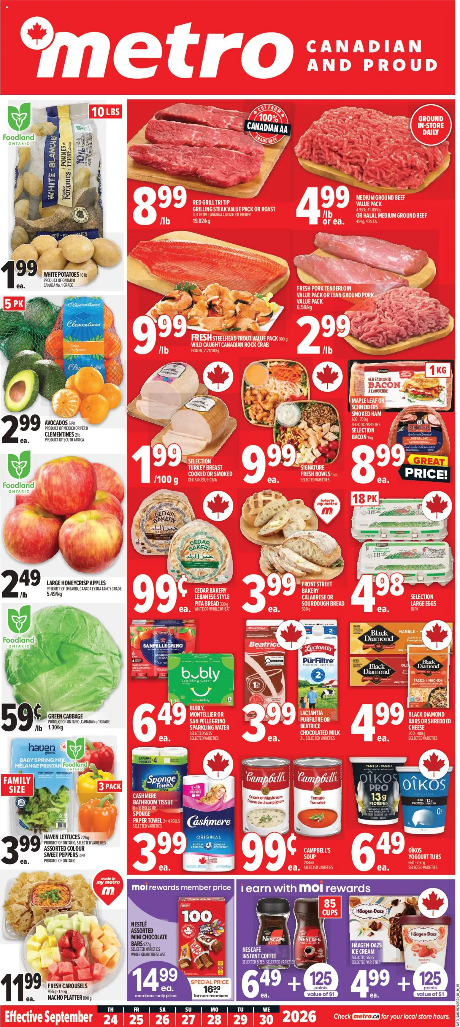 Metro weekly flyer / circulaire - page 1- valid from Sep 24, 2026