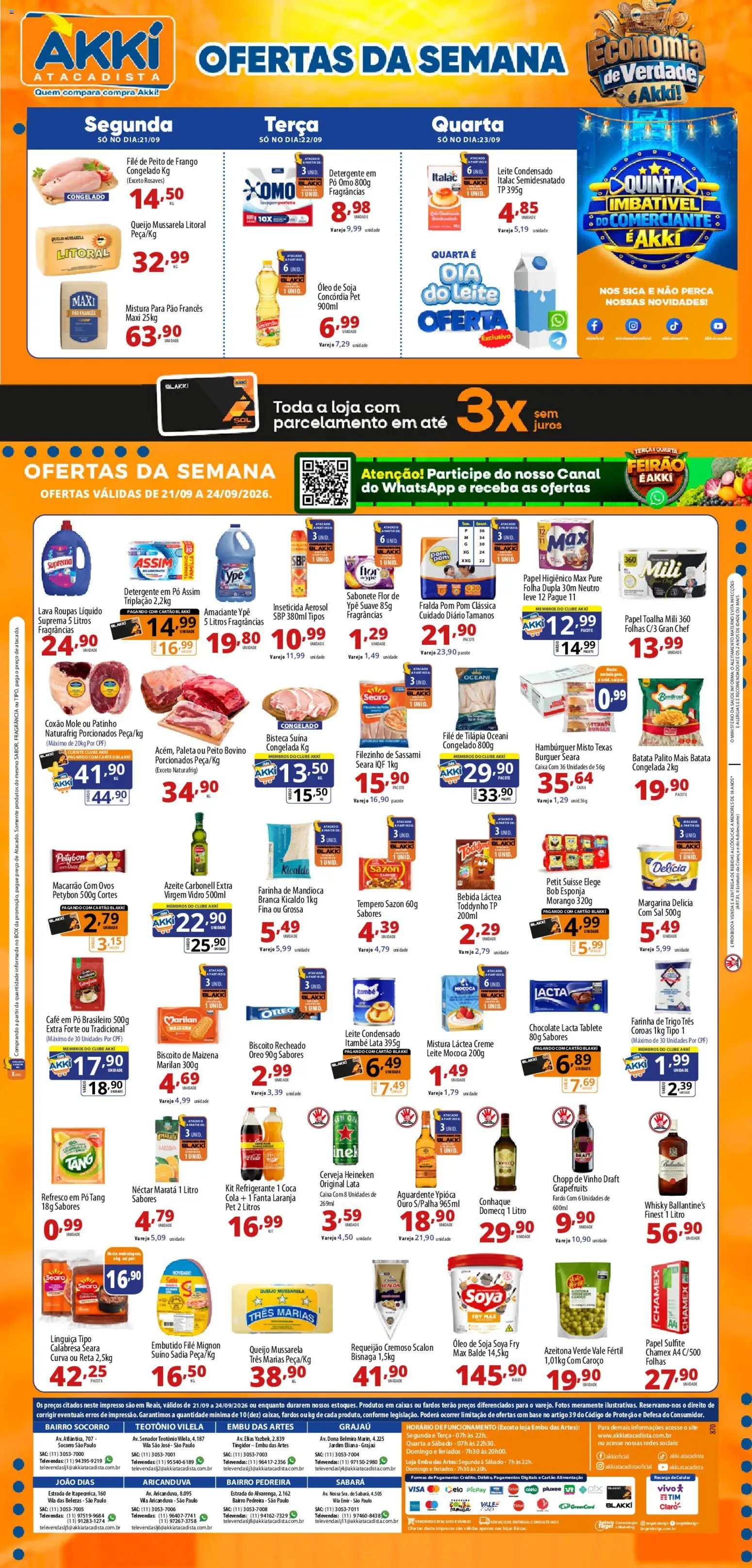 Akki Atacadista - Ofertas da semana - página 1- válido a partir de 21/09/2026
