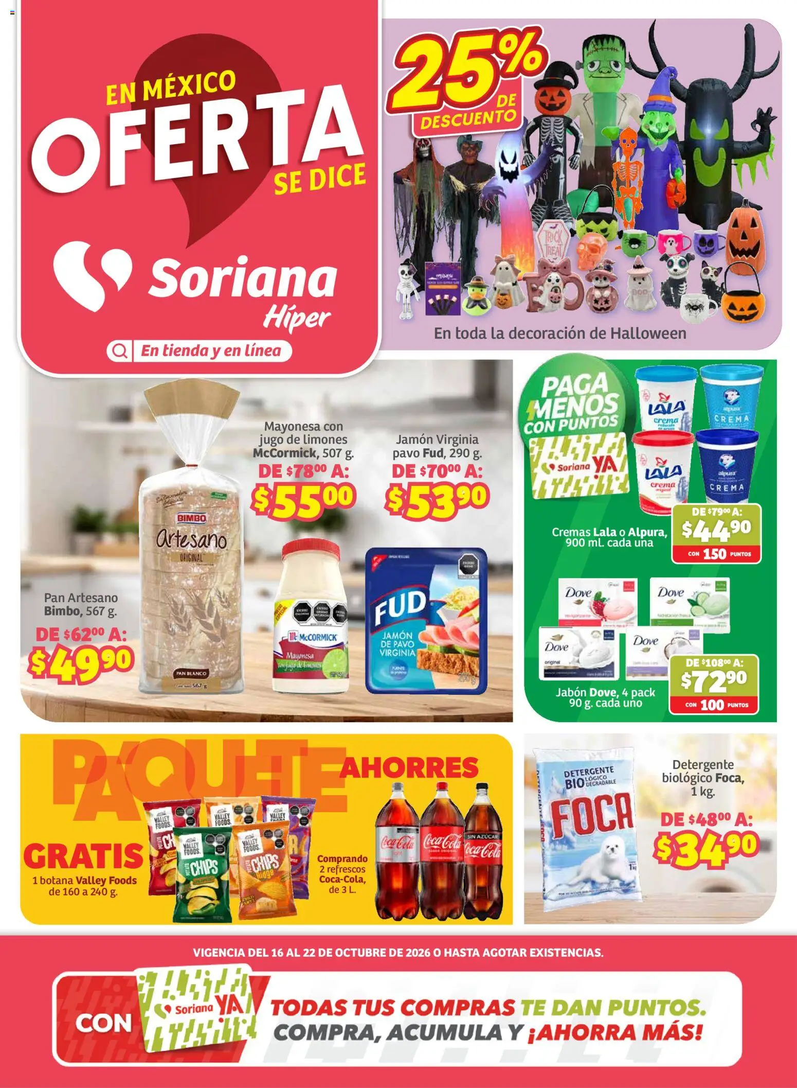 Soriana folleto - página 1- válido desde 16/10/2026
