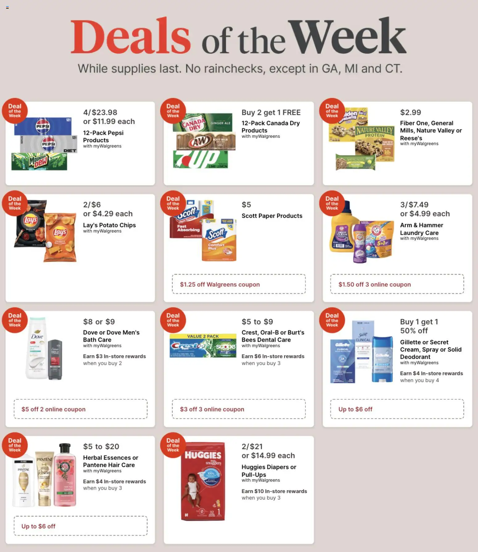 Walgreens Weekly Ad - page 1- valid from 10/04/2026