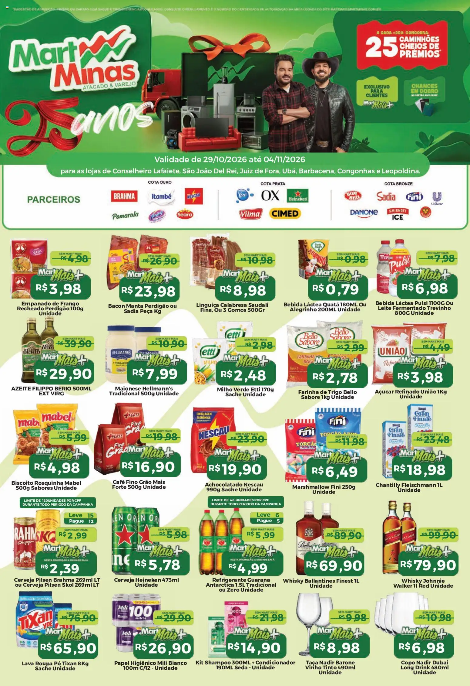 Mart Minas ofertas - página 1- válido a partir de 29/10/2026
