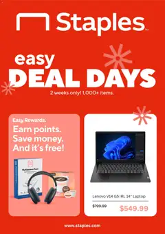 Preview Staples Weekly Ad valid from 10/04/2026