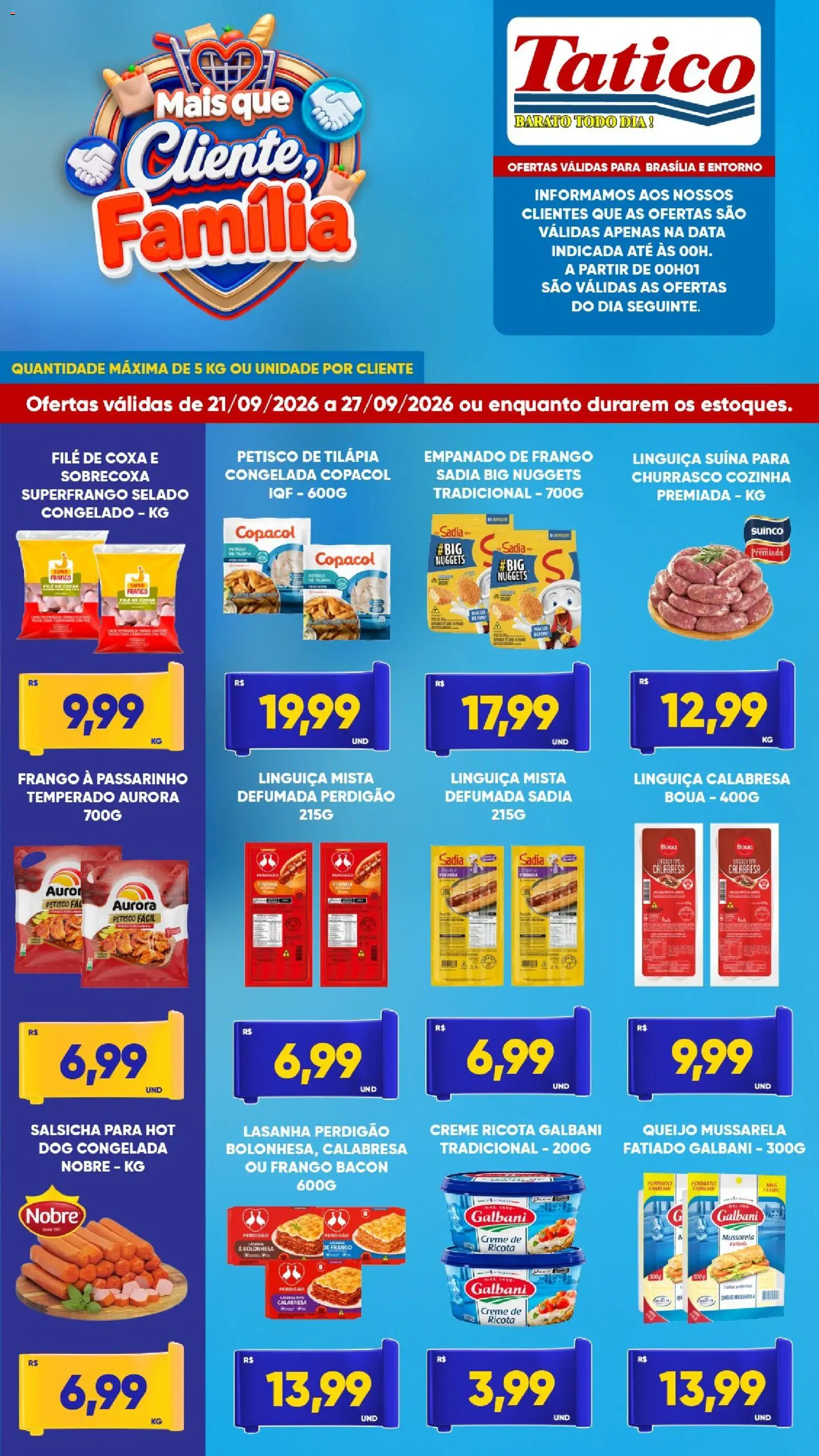 Tatico - Ofertas da semana - página 1- válido a partir de 21/09/2026
