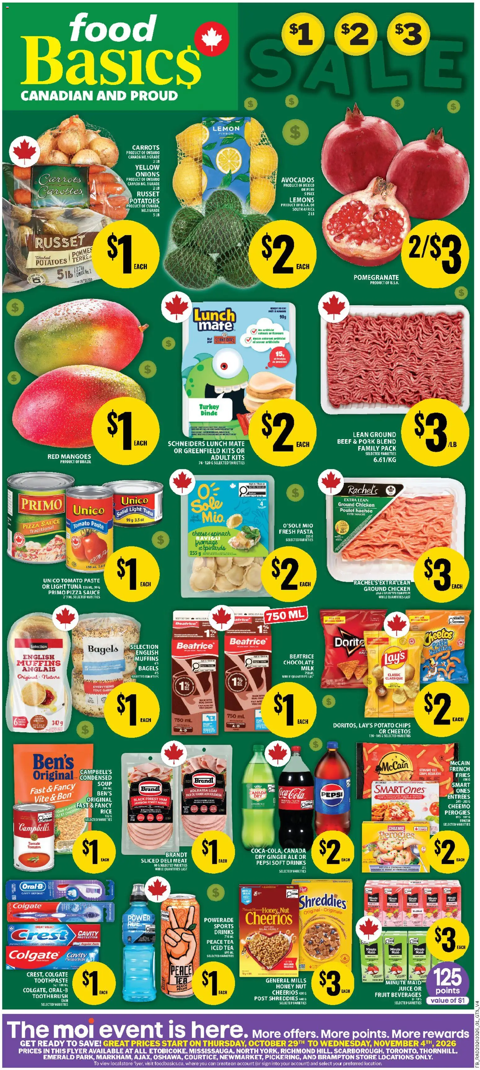 Food Basics weekly flyer / circulaire - page 1- valid from Oct 29, 2026