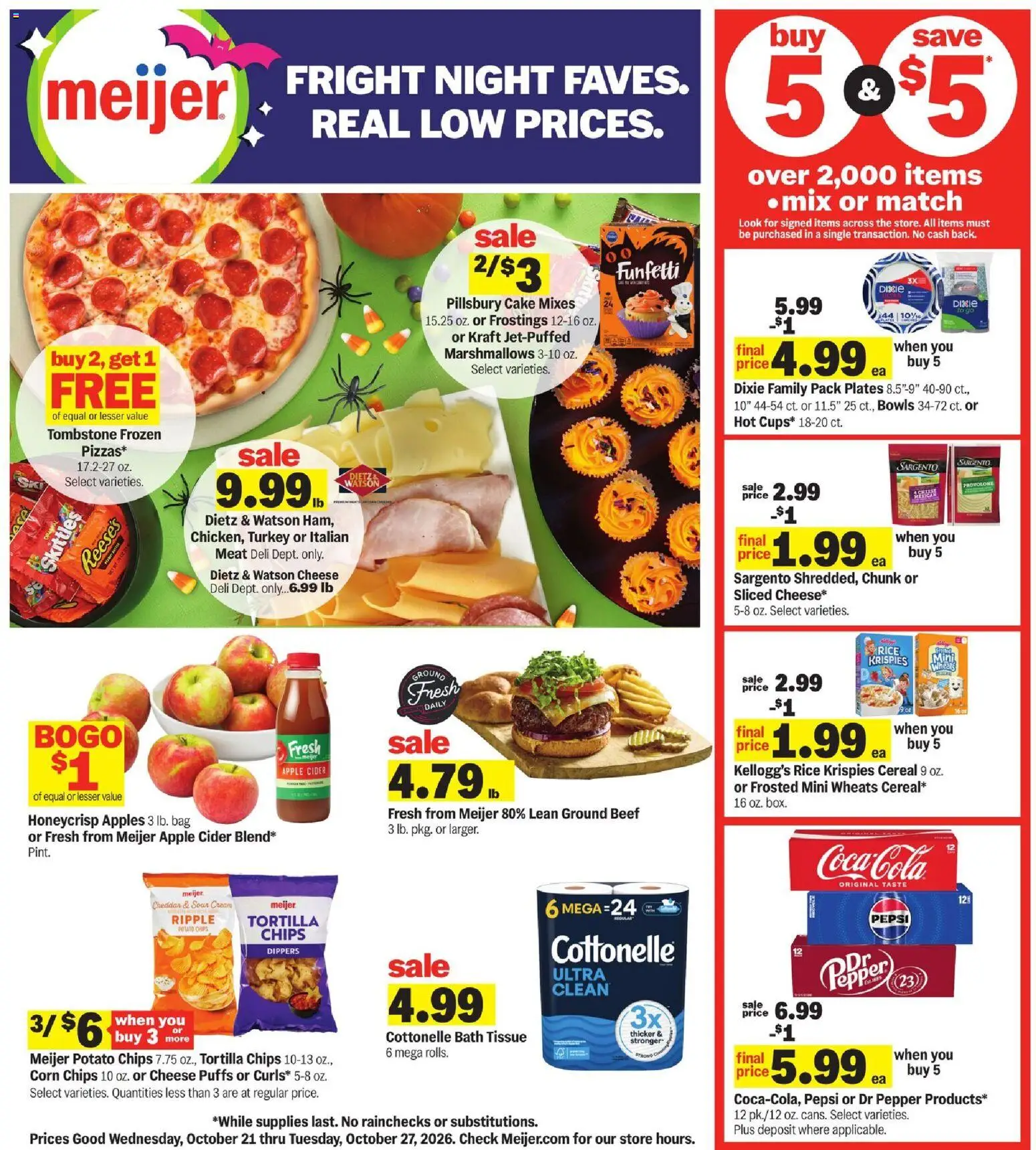 Meijer Weekly Ad - page 1- valid from 10/21/2026