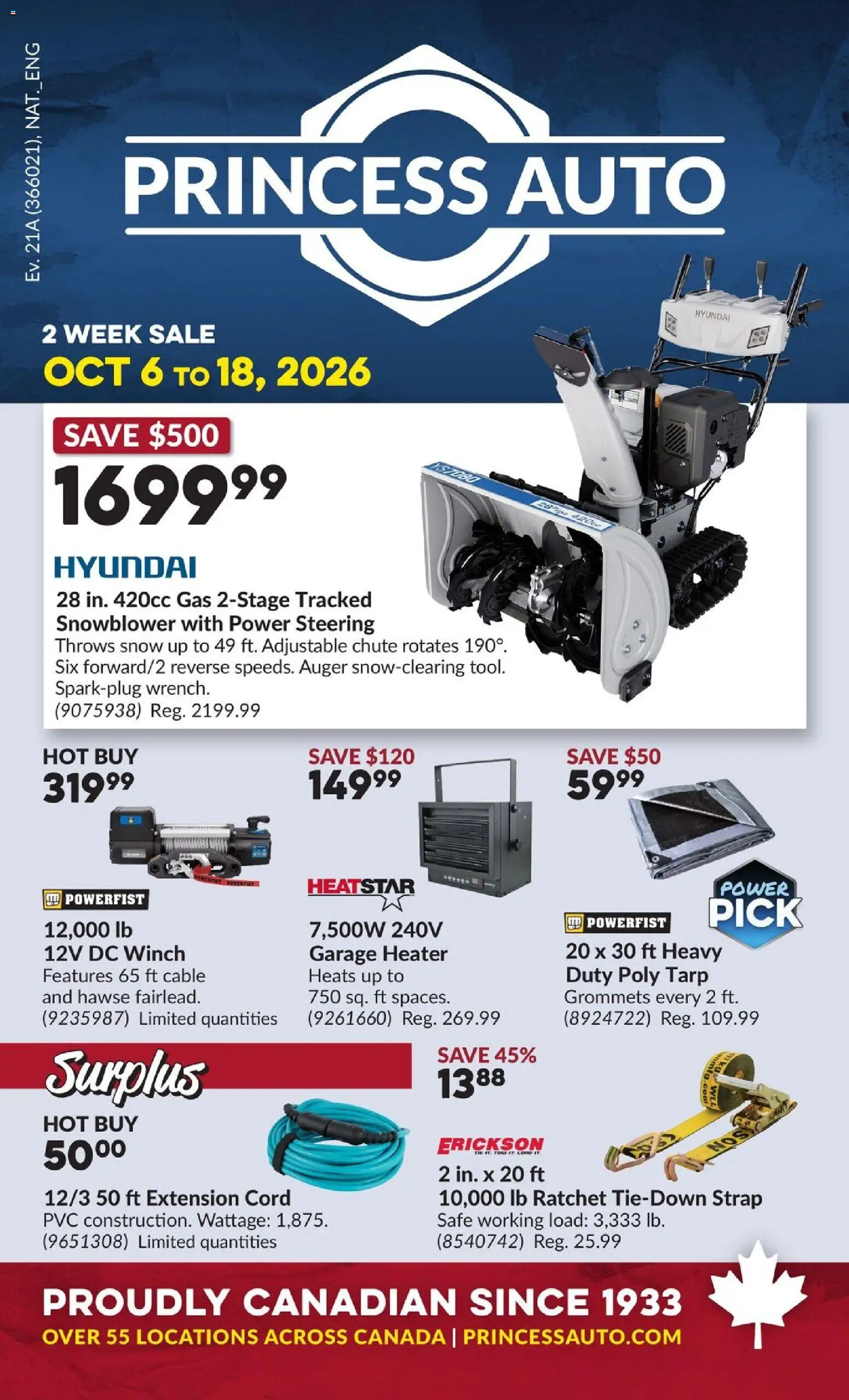 Princess Auto flyer - 2 Week Sale! - page 1- valid from Oct 6, 2026