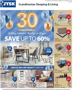 Preview JYSK weekly flyer valid from Oct 8, 2026