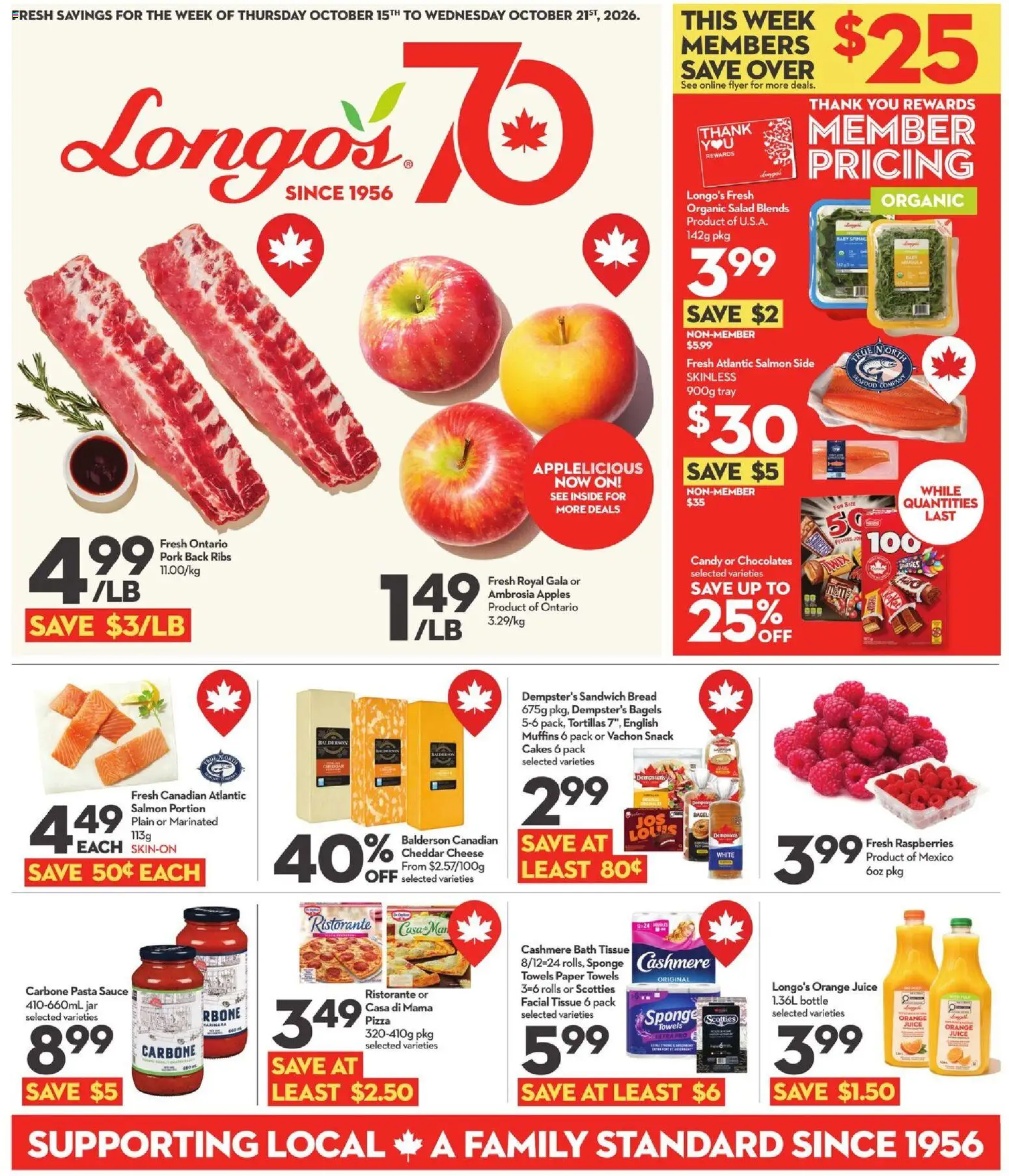 Longo's weekly flyer / circulaire - page 1- valid from Oct 15, 2026