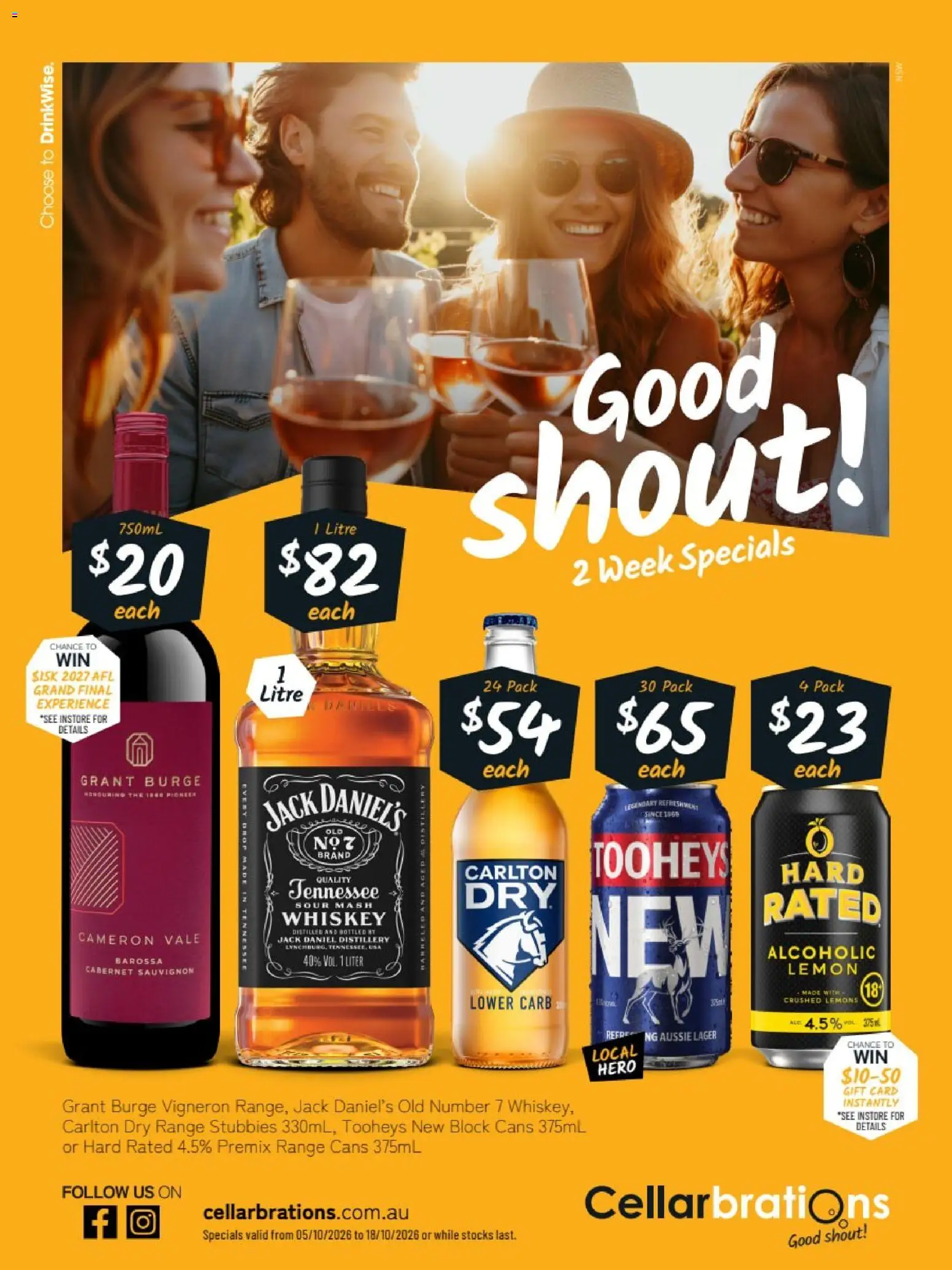 Cellarbrations catalogue - page 1- valid from 05/10/2026