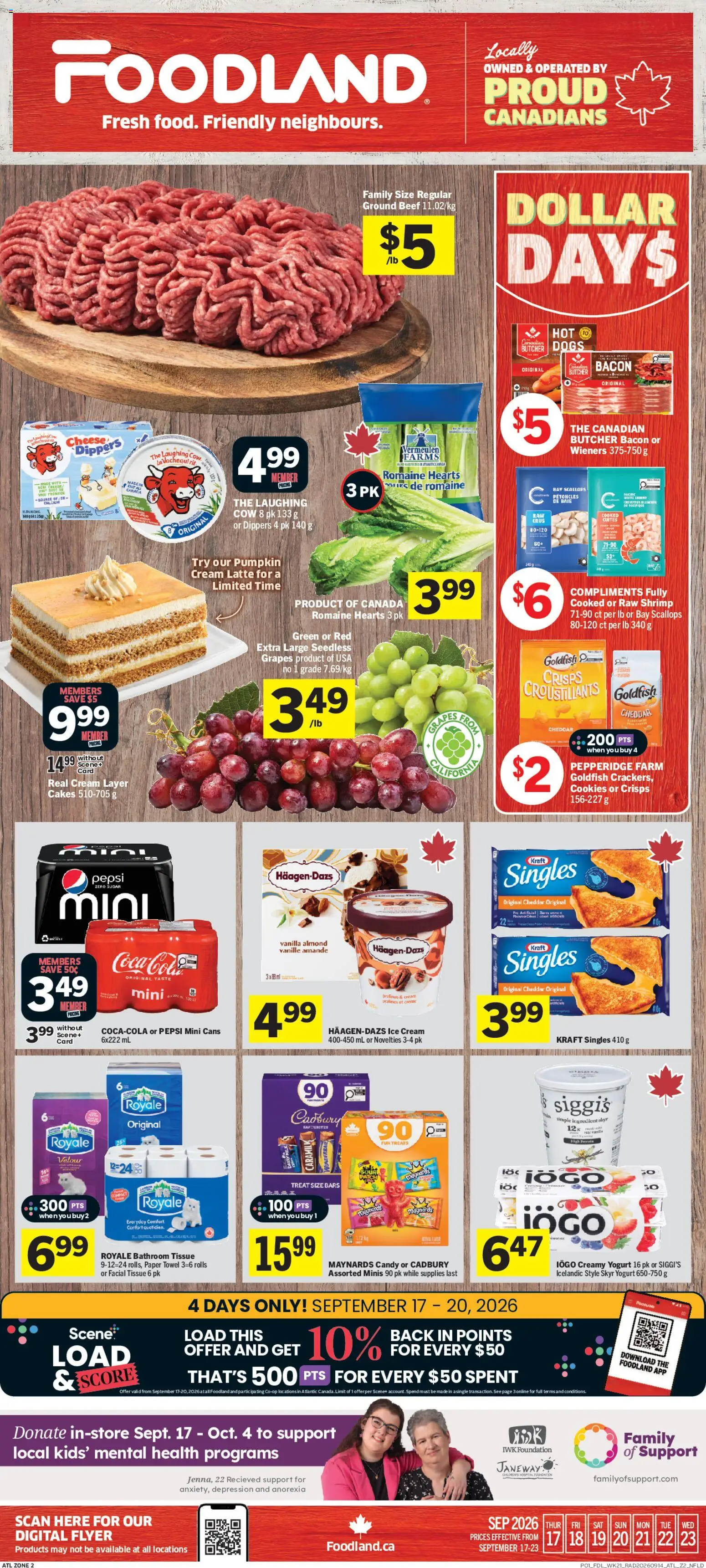Foodland weekly flyer / circulaire - page 1- valid from Sep 17, 2026
