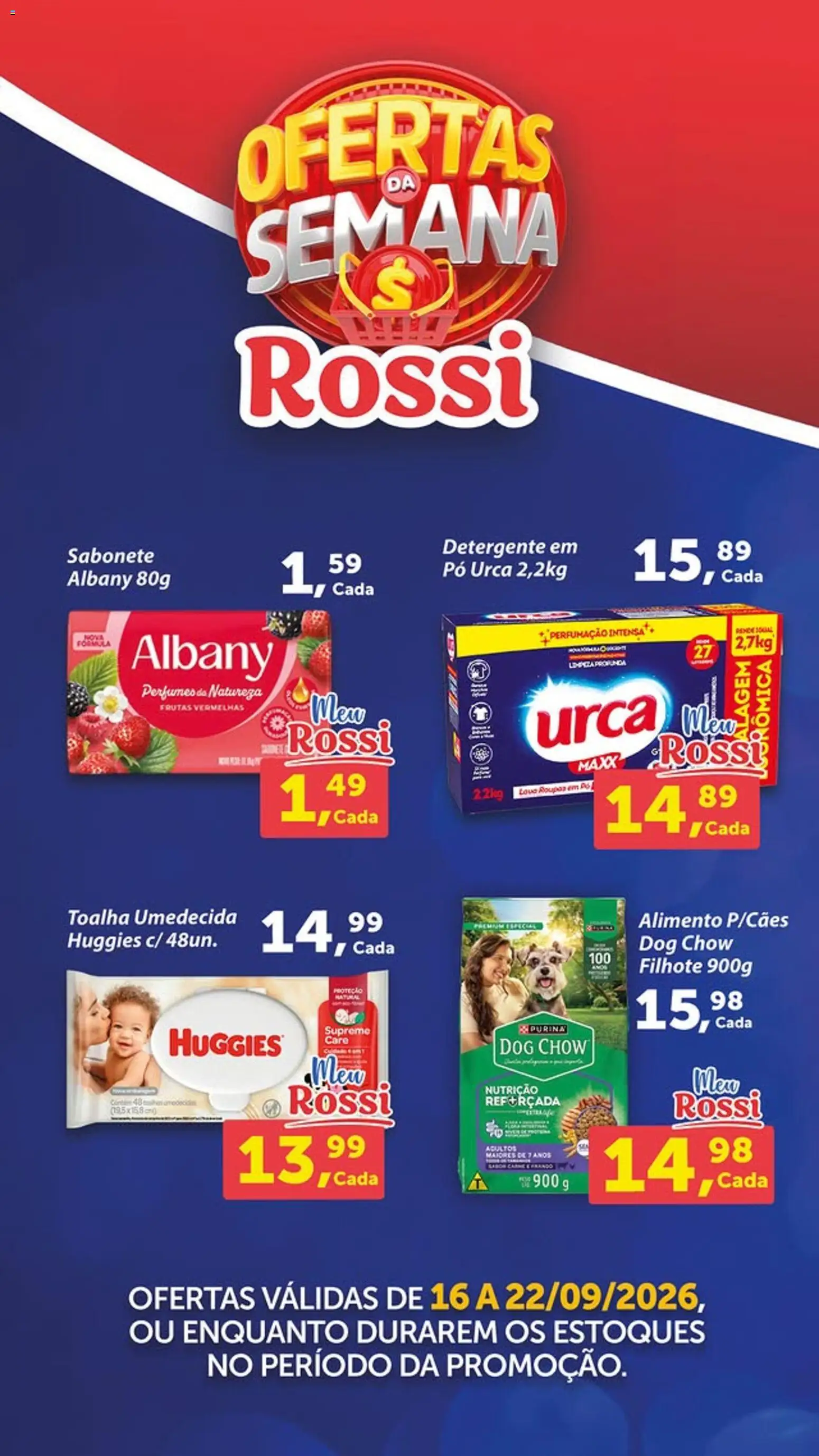 Rossi Supermercados - Ofertas da semana - página 1- válido a partir de 16/09/2026
