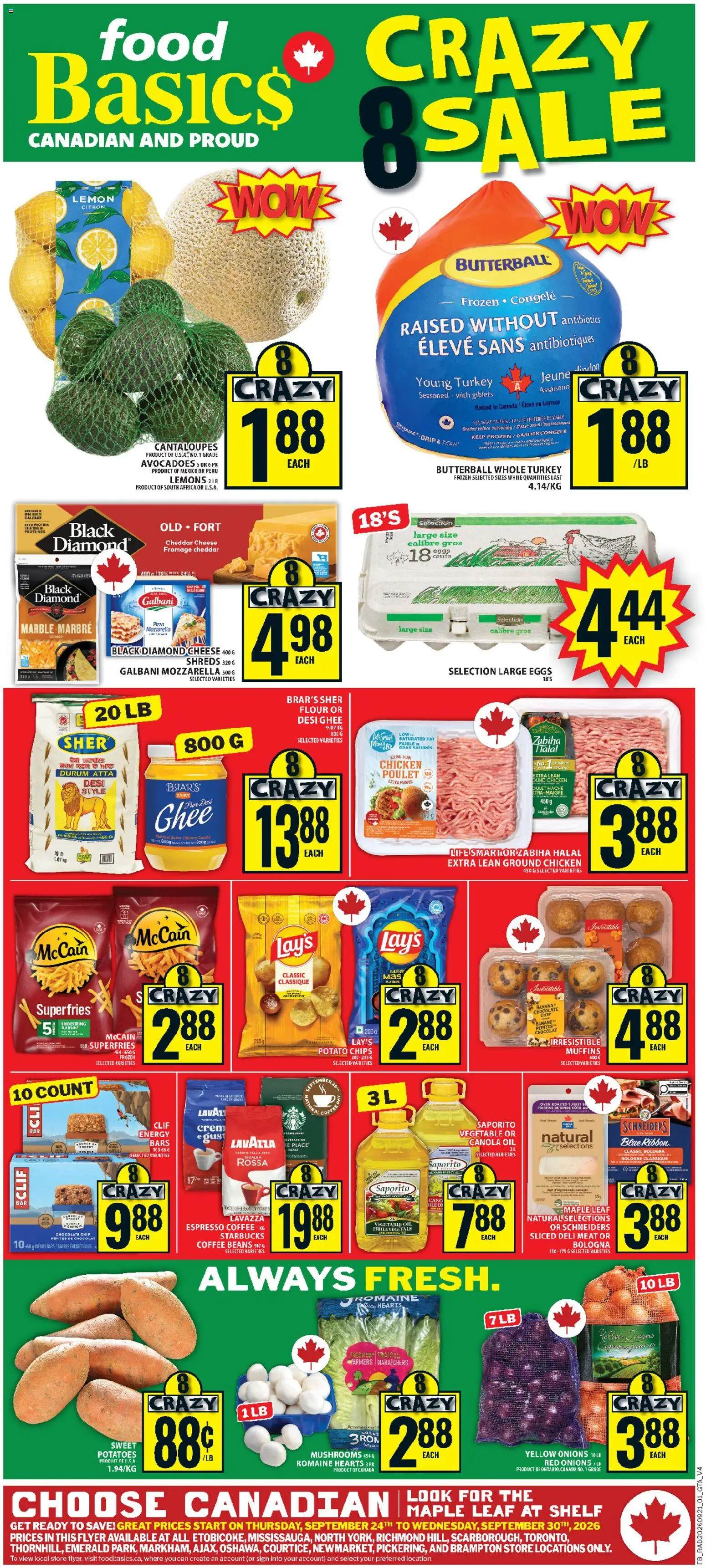 Food Basics weekly flyer / circulaire - page 1- valid from Sep 24, 2026
