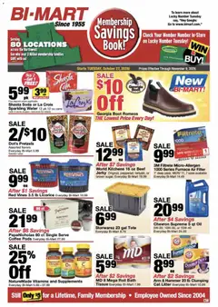Preview Bi-Mart Weekly Ad valid from 10/27/2026