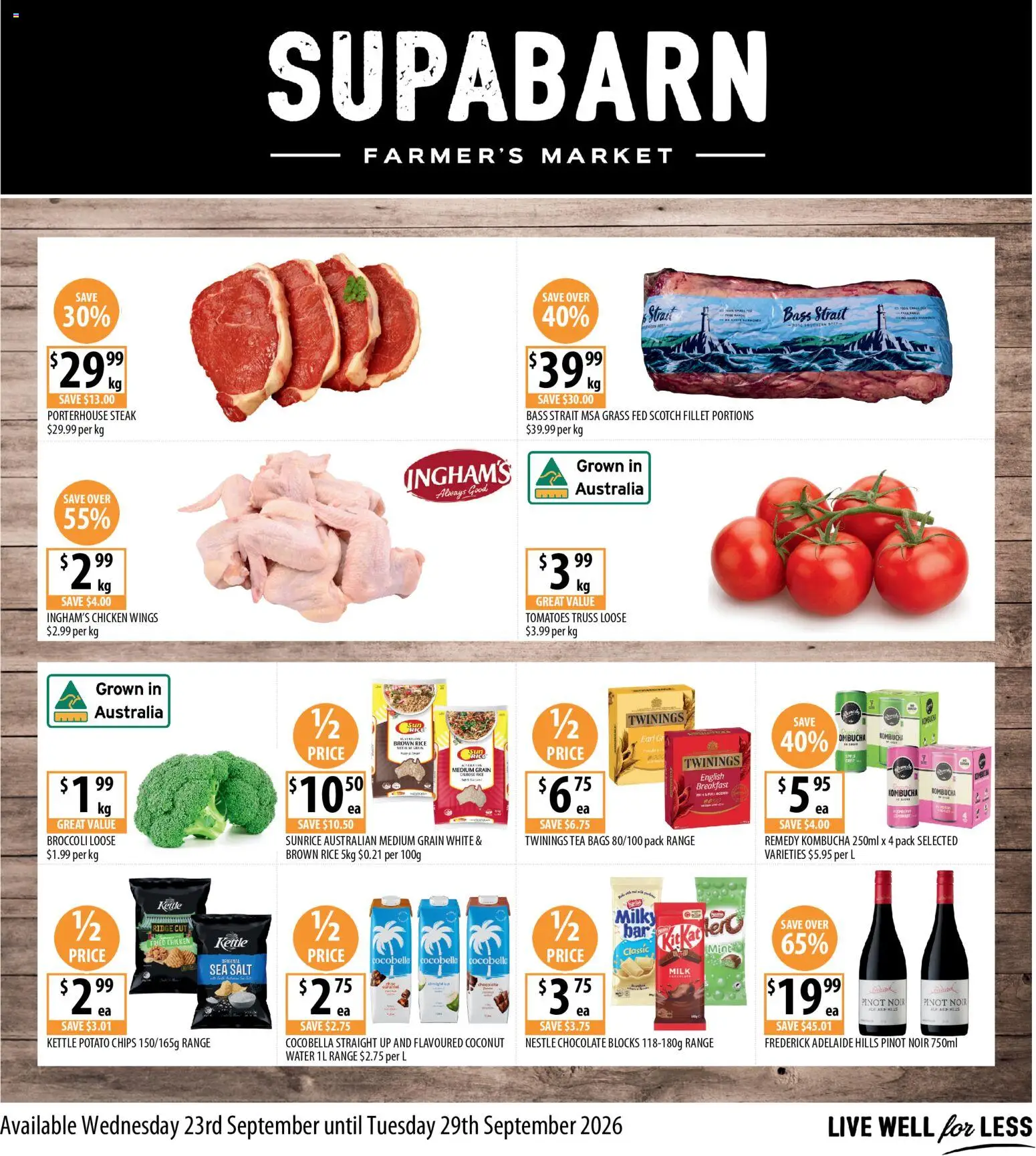 Supabarn catalogue - page 1- valid from 23/09/2026