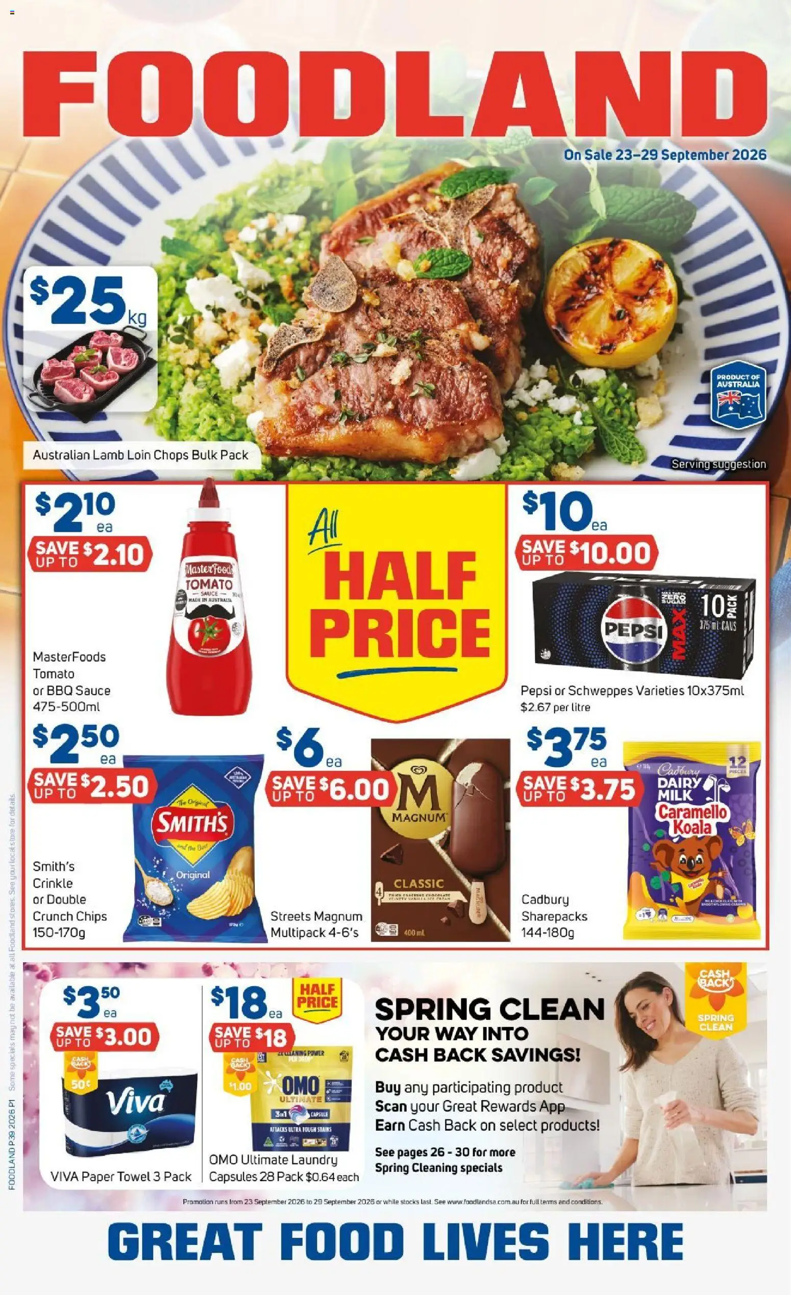 Foodland catalogue - page 1- valid from 23/09/2026