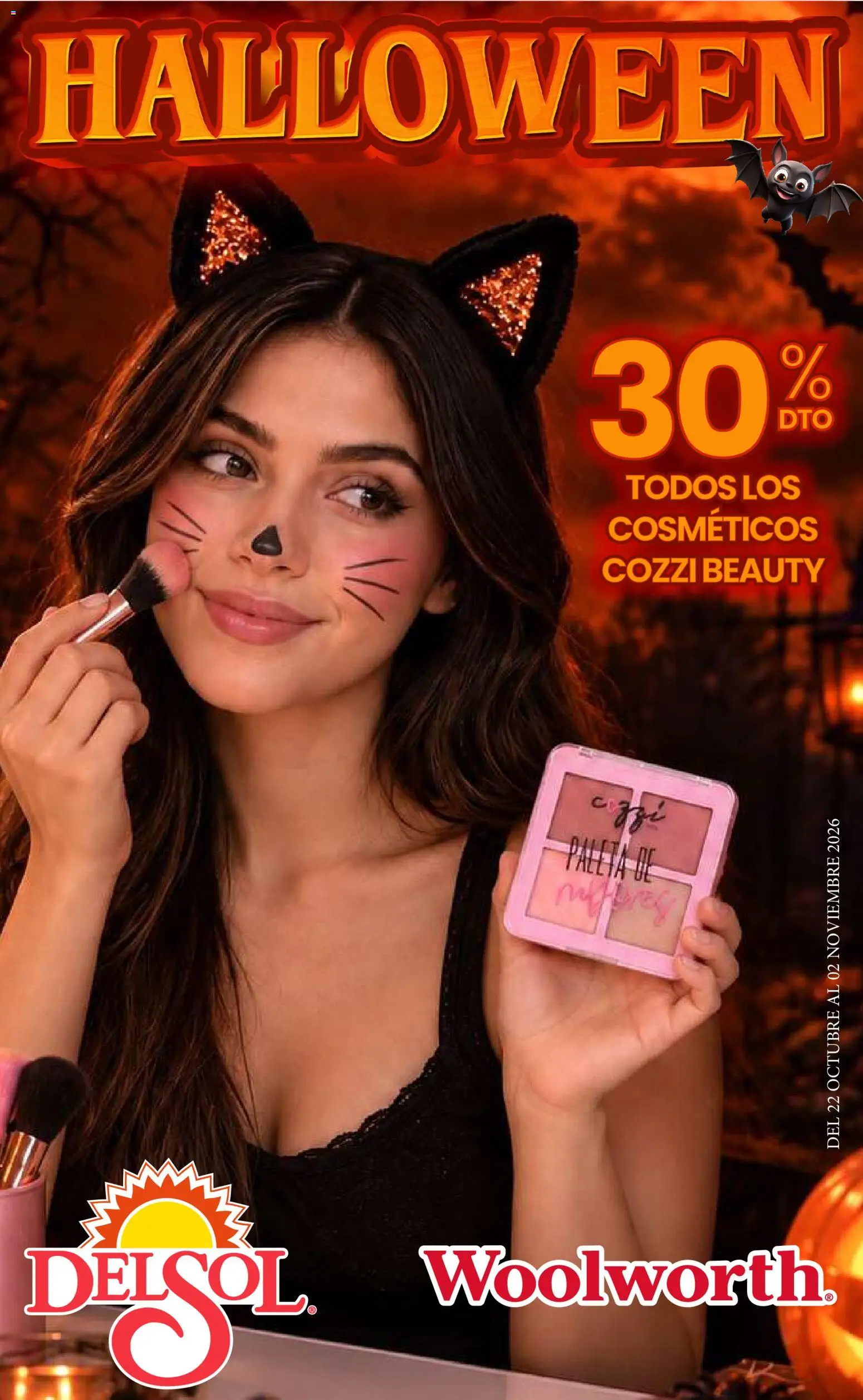 Del Sol y Woolworth catálogo Halloween - página 1- válido desde 22/10/2026