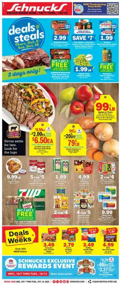 Preview Schnucks Weekly Ad valid from 10/07/2026