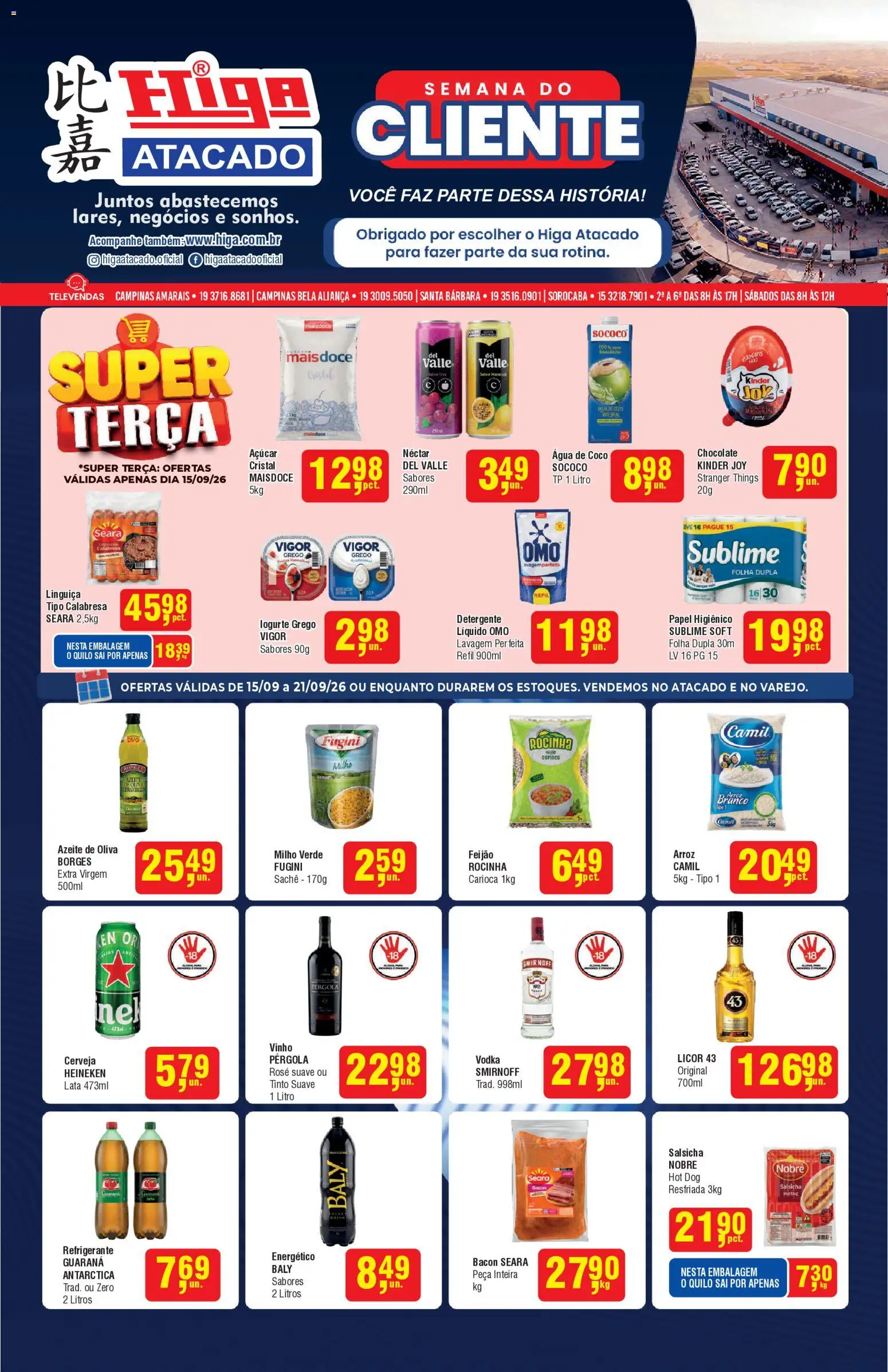 Higa Atacado - Ofertas da semana - página 1- válido a partir de 15/09/2026
