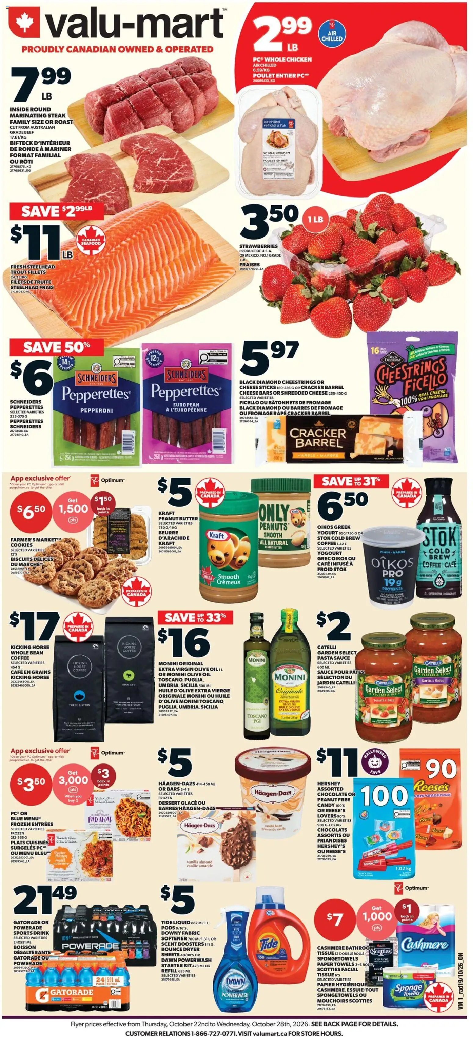 Valu Mart weekly flyer / circulaire - page 1- valid from Oct 22, 2026