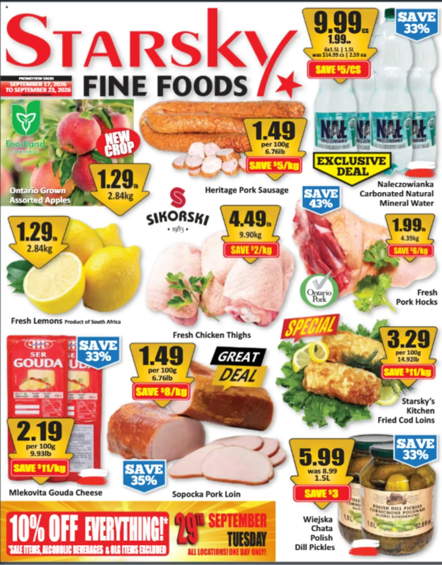 Starsky weekly flyer / circulaire - page 1- valid from Sep 17, 2026