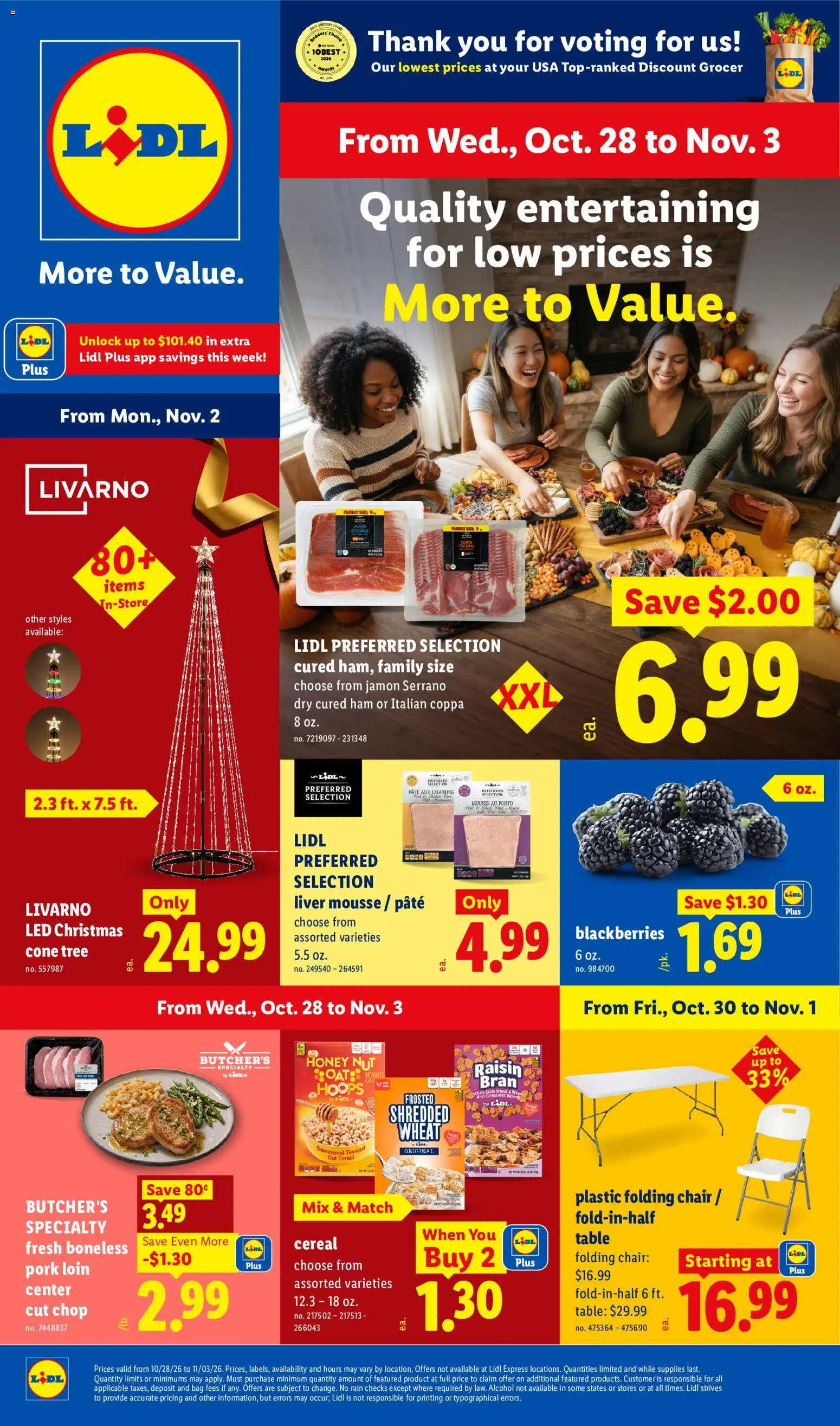 Lidl Weekly Ad - page 1- valid from 10/28/2026