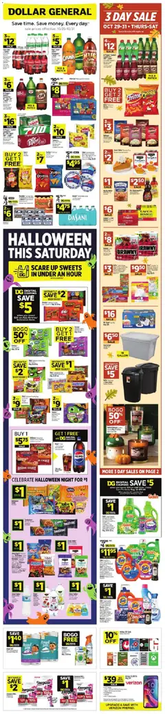 Preview Dollar General Weekly Ad valid from 10/25/2026